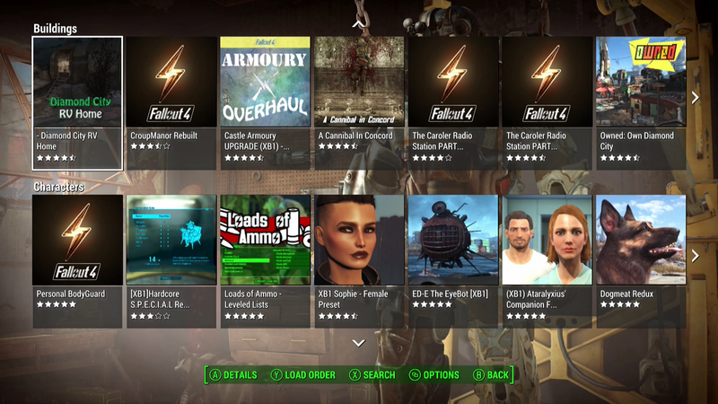 Illustration for article titled The Most Popular Fallout 4 Mods On Xbox One